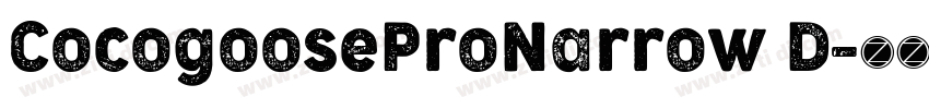 CocogooseProNarrow D字体转换 CocogooseProNarrow D字体转换